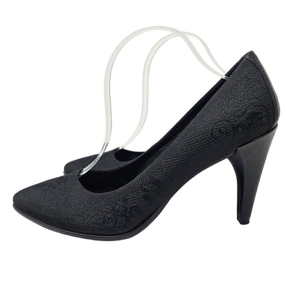 Ecco Jacquard Floral Pumps Heels Black Women’s Size 10.5 Business Party Cocktail